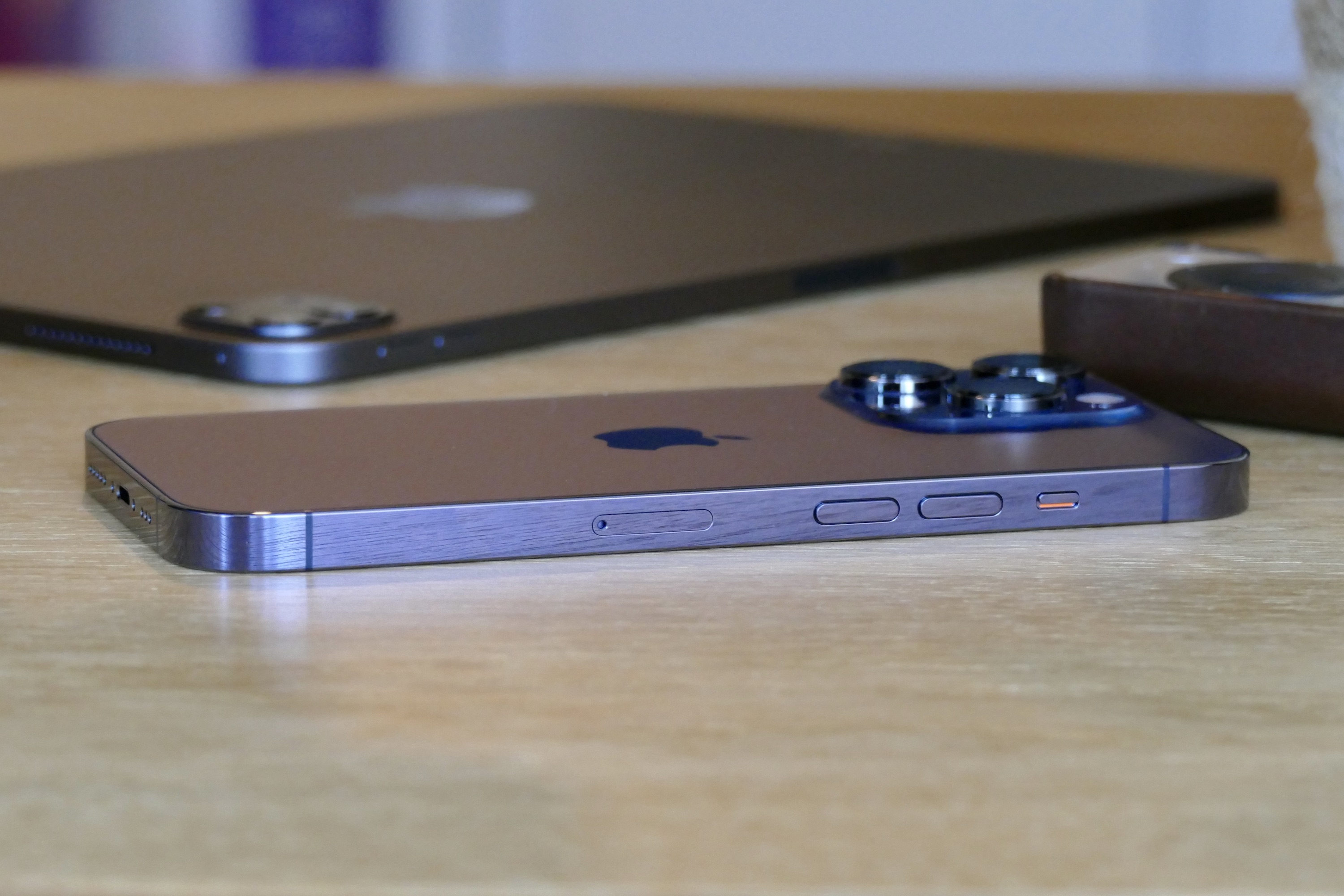 The side of the iPhone 14 Pro.