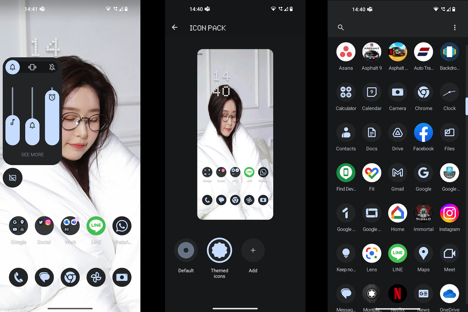 Nothing Phone 1's Nothing OS 1.5 beta screenshots.