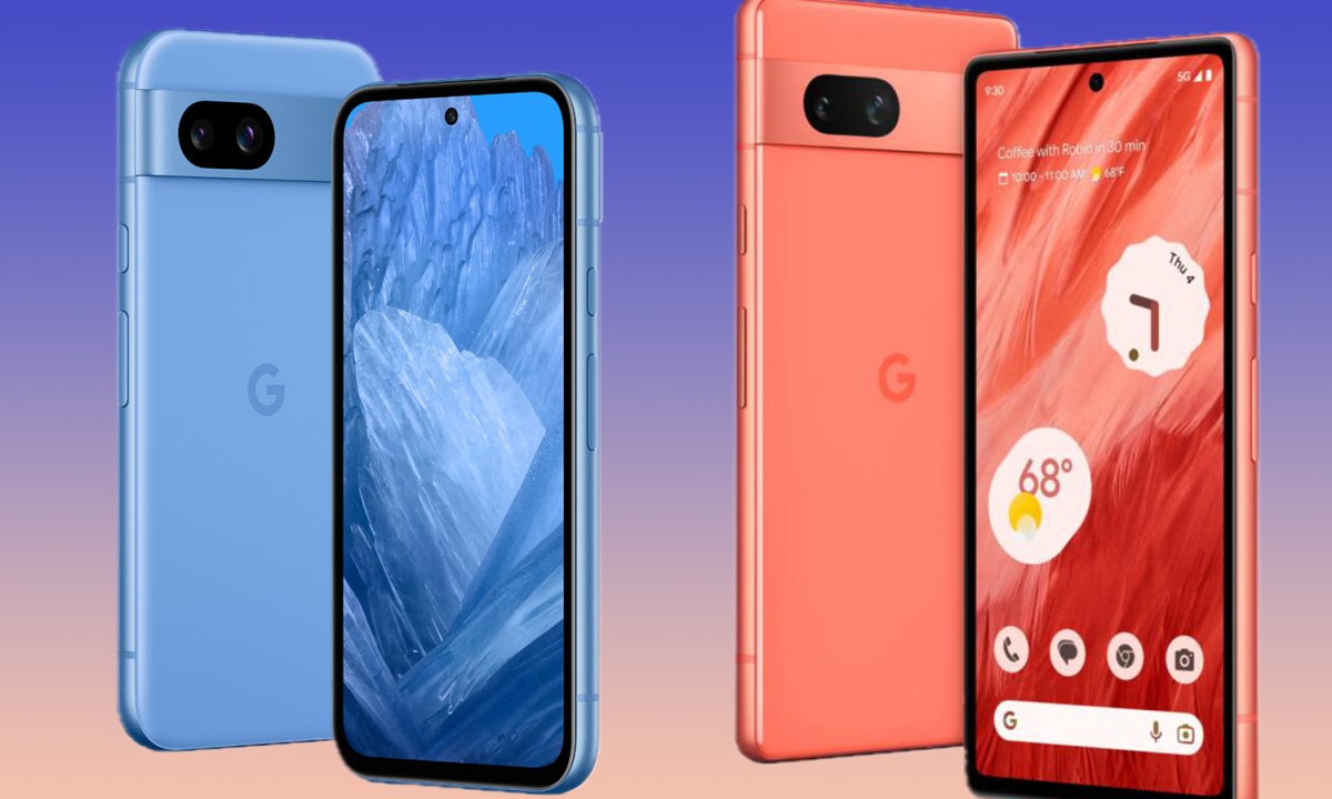 Google Pixel 8a vs Pixel 7a.