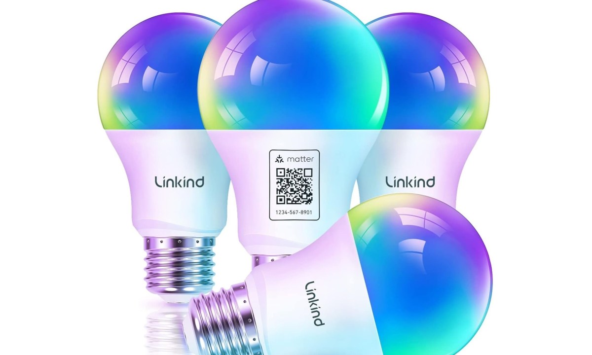 Linkind A19 E26 color smart bulbs matter support -- smart bulb deal