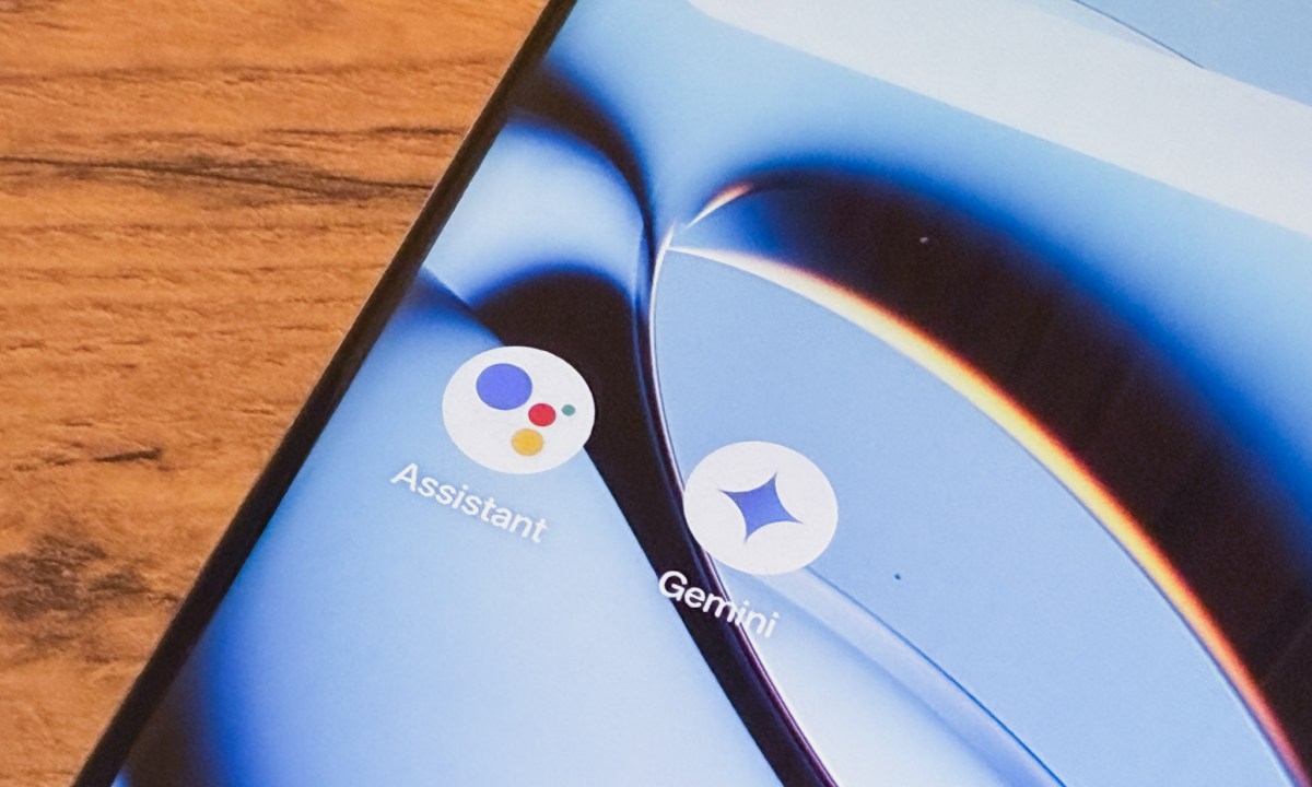 Google Assistant and Gemini apps on an Android phone.