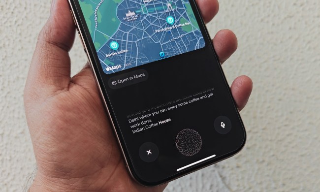 Using Perplexity Assistant on an iPhone.