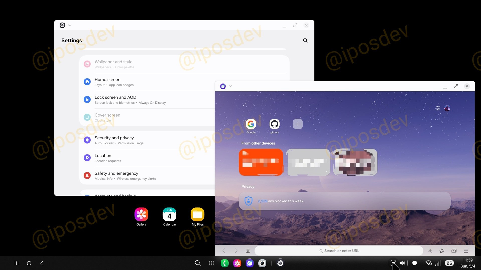 Samsung DeX in One UI8 leak